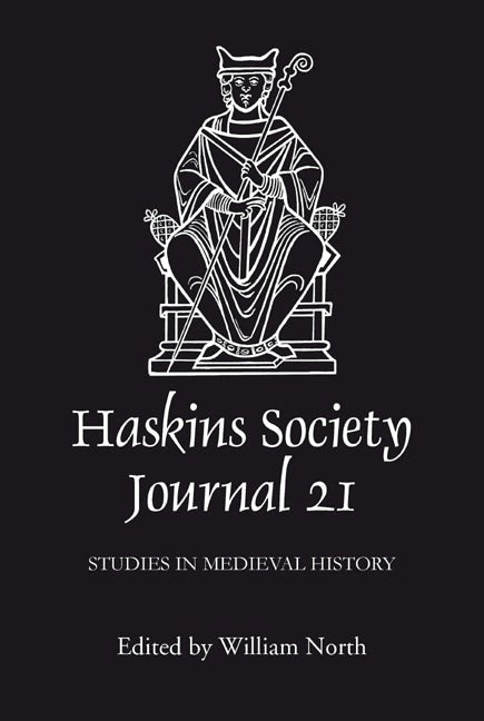 Book cover image for The Haskins Society Journal 21 ISBN: 9781843835608